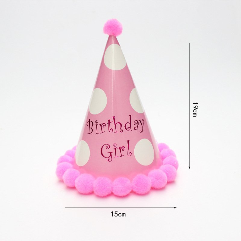 Wholesale Birthday Hat Party New Product Paper Party Hat With Hot Stamp Triangle Pattern Birthday Celebrations Party Supplies