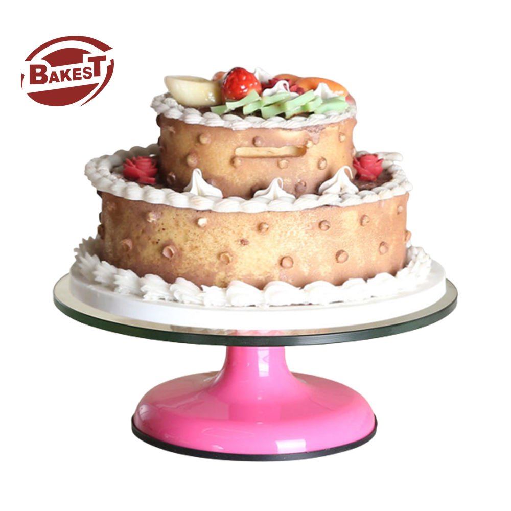Rotating Cake Stand Sturdy Aluminum Alloy Professional Silent Bearing Cake Turntable For Cake Decorating Supplies For Chefs