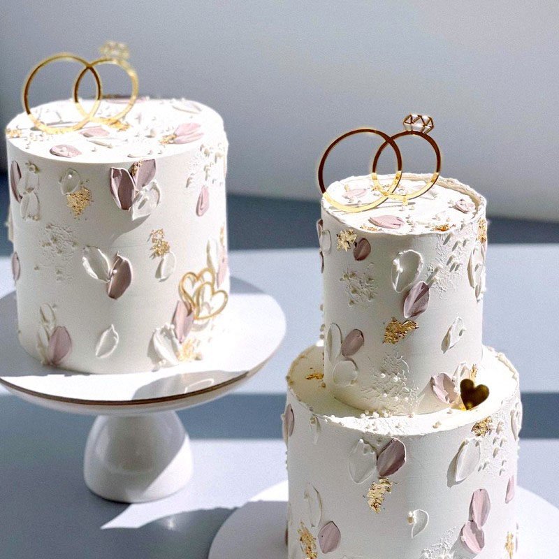 Ring Acrylic cake insert proposal Engagement Acrylic cake decoration party supplies