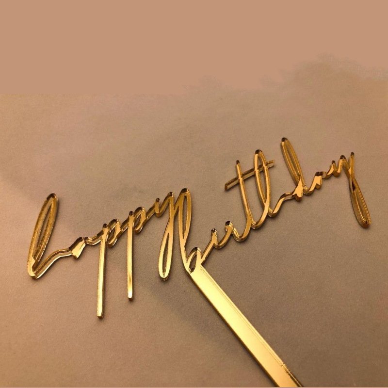cake decorating supplies ins happy birthday acrylic Cake Topper cake decoration Supplier