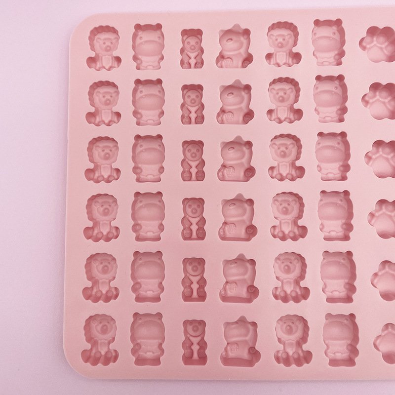 New 302 cute mini animal sweet resin chocolate bear cat claw silicone candy mold Kitchen supplies tools silicon chocolate moulds