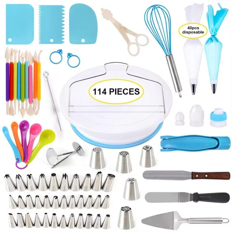 Promotional Existing Goods Hot Sale Cheap Cake Decorating Supplies Tools Baking Accessories Set