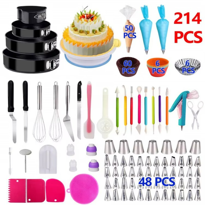 Promotional Existing Goods Hot Sale Cheap Cake Decorating Supplies Tools Baking Accessories Set