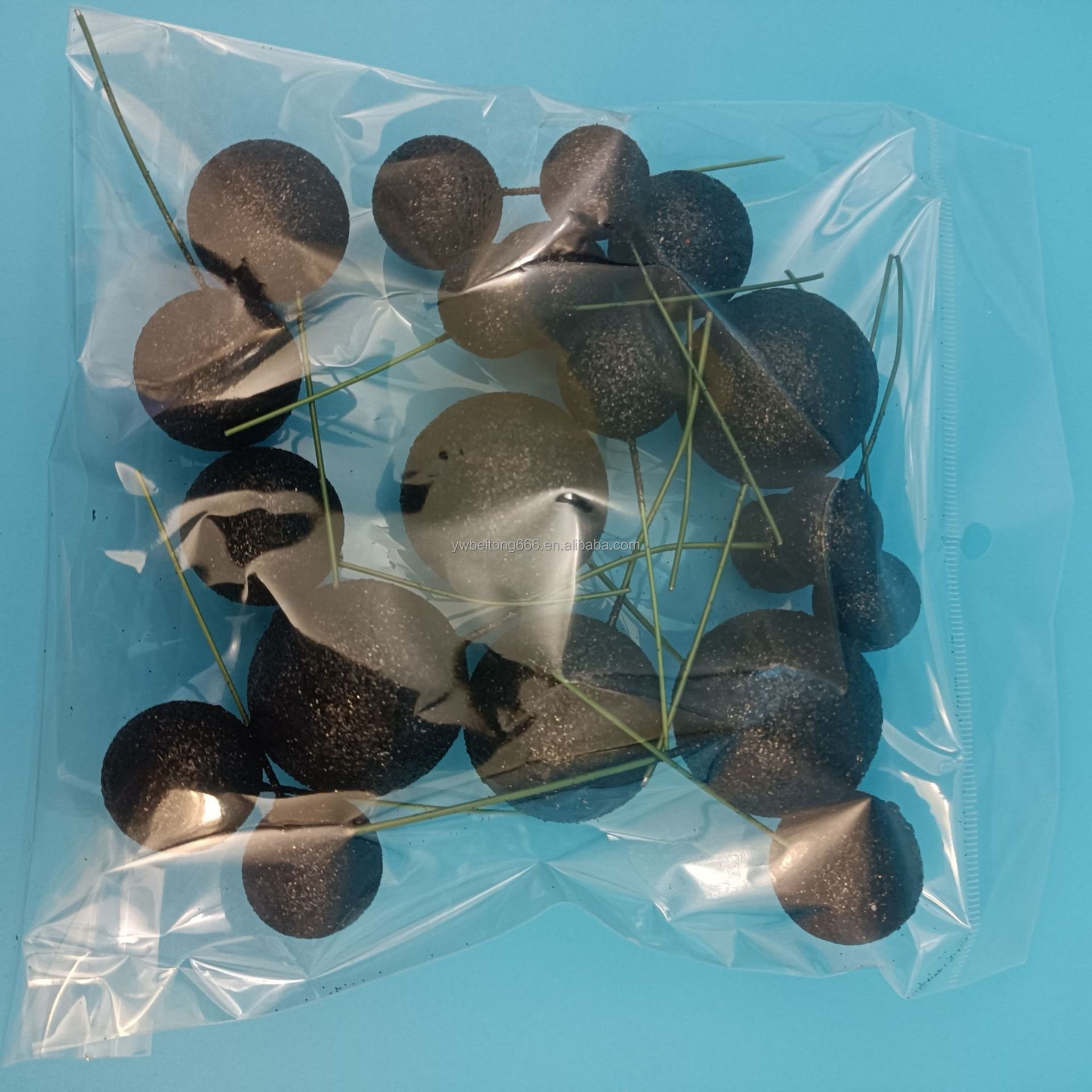 20pcs Innovative Cake and Event Decoration Kits Featuring Foam Picks with Gold and Silver Ornaments