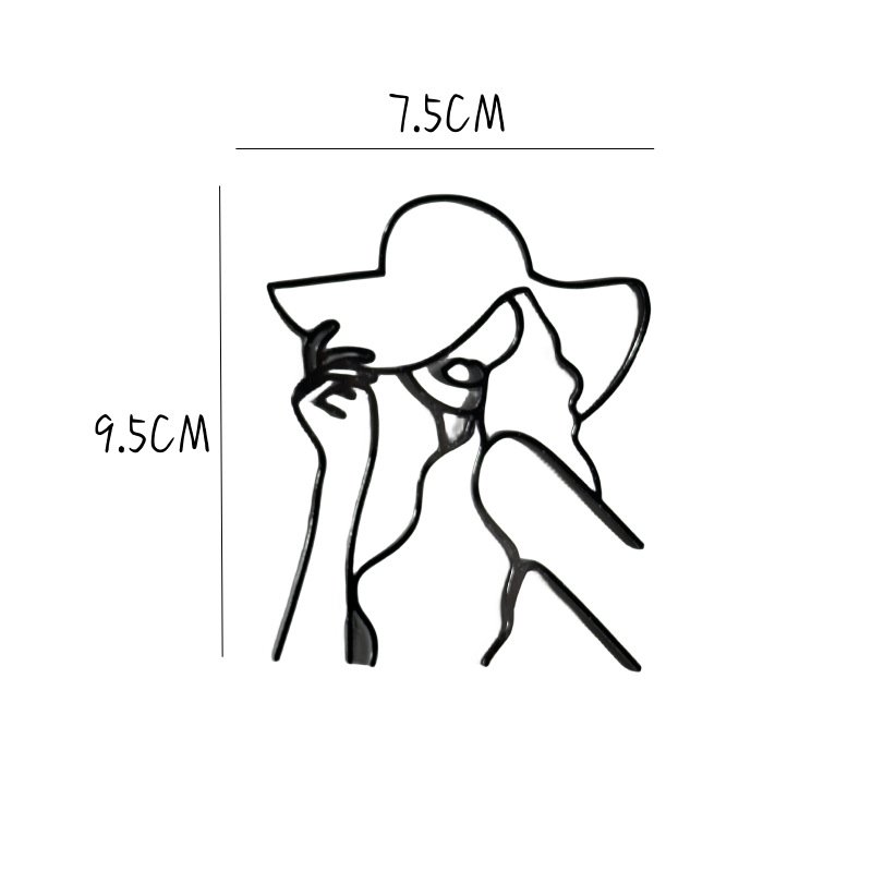 Cake decorating supplies Small face acrylic cake decoration Women face art cake side decoration
