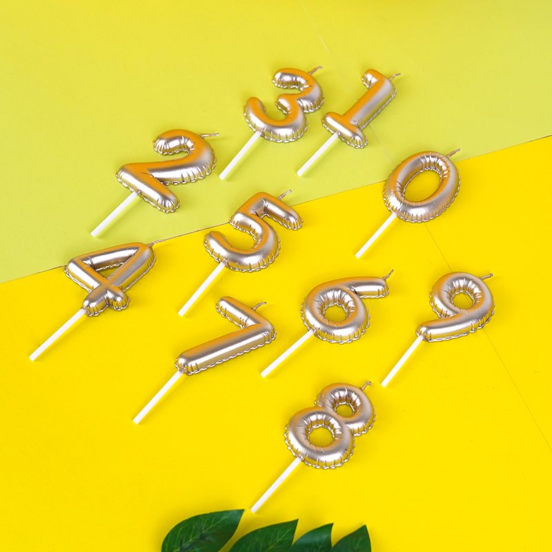 Happy Creative Birthday Number Sparkler Candle Cake Decoration Supplies Wedding Party Paraffin Wax Lucky Candles