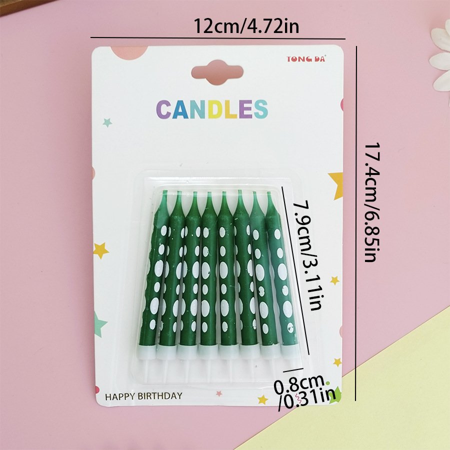 Factory wholesale Green Dinosaur Shape Birthday Candle Cake Topper Decoration Number 0-9 Candle Babyshower Birthday Party Props