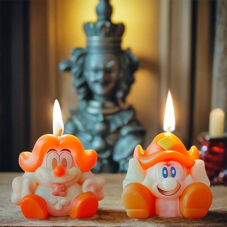 Clown Warrior Silicone Candle Mold Cartoon Gypsum Ornaments Home Decorations Casting Mould DIY Aromatherapy Candle Making Tool