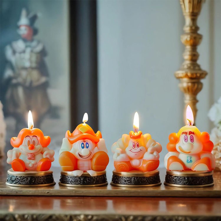 Clown Warrior Silicone Candle Mold Cartoon Gypsum Ornaments Home Decorations Casting Mould DIY Aromatherapy Candle Making Tool