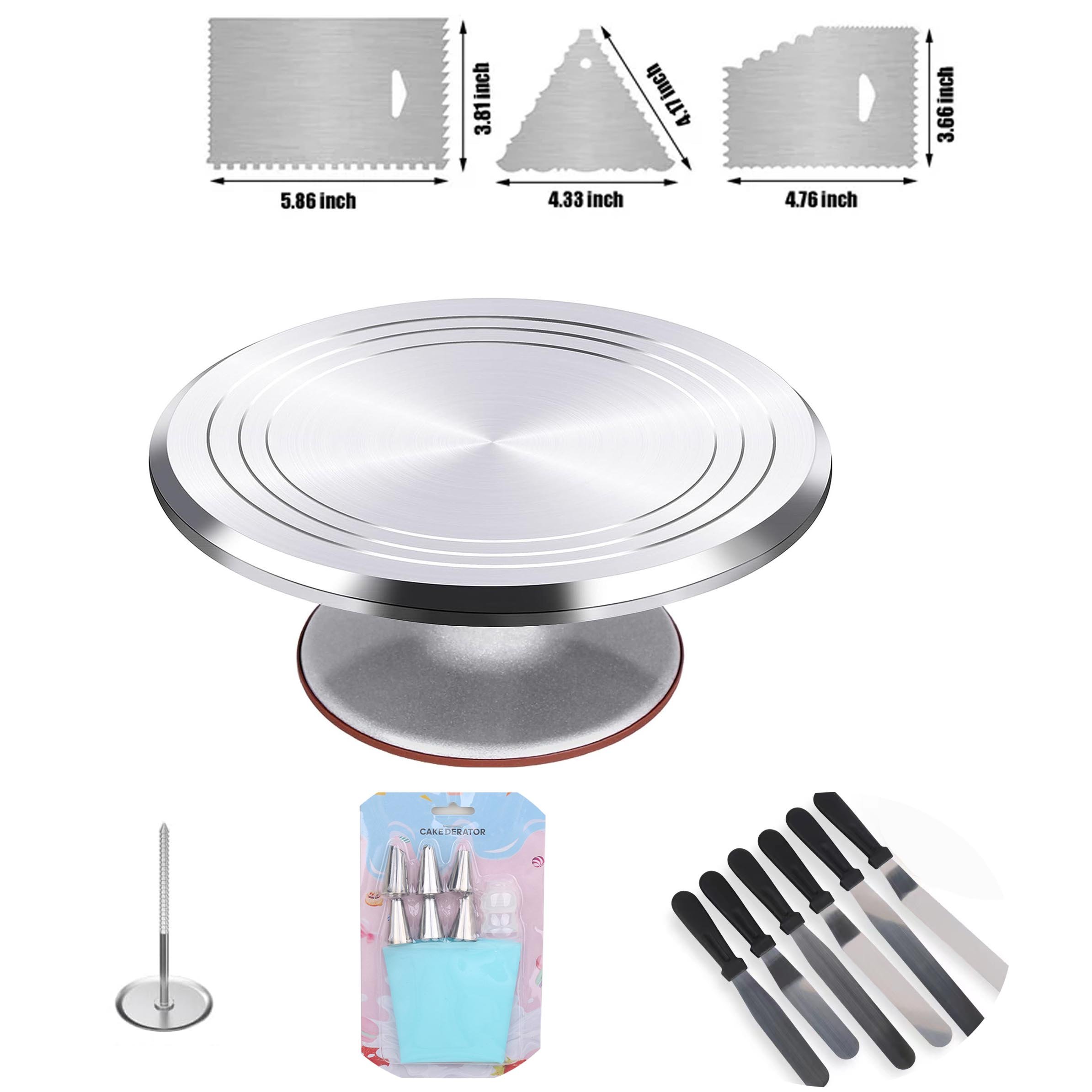 Accessories Decorations Aluminum Decorating Kitchen Turntable Decorative Supplies Cake Baking Tools