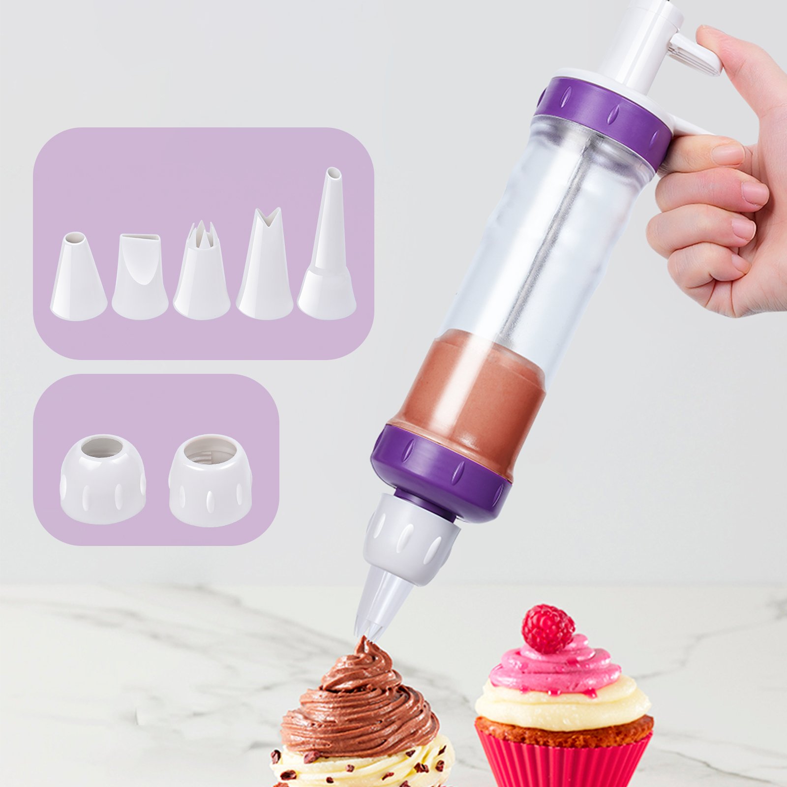 High Quality Plastic Decorating Cake Gun Set Cookie Cake Baking Tools Kitchen Gadgets Baking Cake Tools