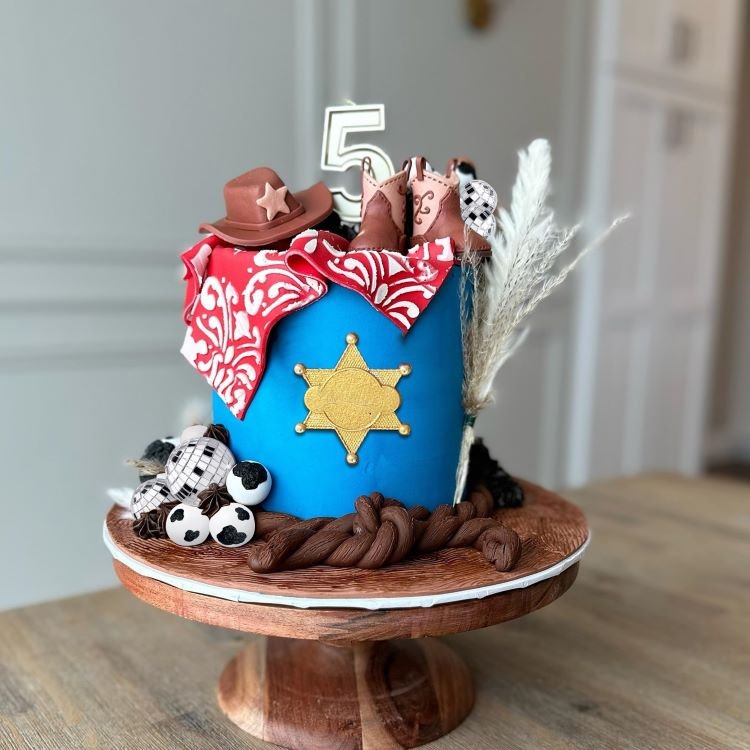 Cowboy Hat and Boot Cake Toppers Disco Ball Cake Topper Western Cowboy Cowgirl Birthday Baby Shower Party Favors