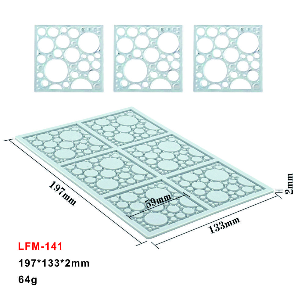 Early Riser New Arrival Square Silicone Lace Fondant Mat Dessert Tools Baking Supplies Cake Decoration Mold