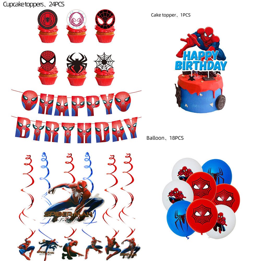 Dinning Decorations for Baby Shower Birthday Party Home Decorations for Little Boys Film Theme Cake Cupcake Topper K0039