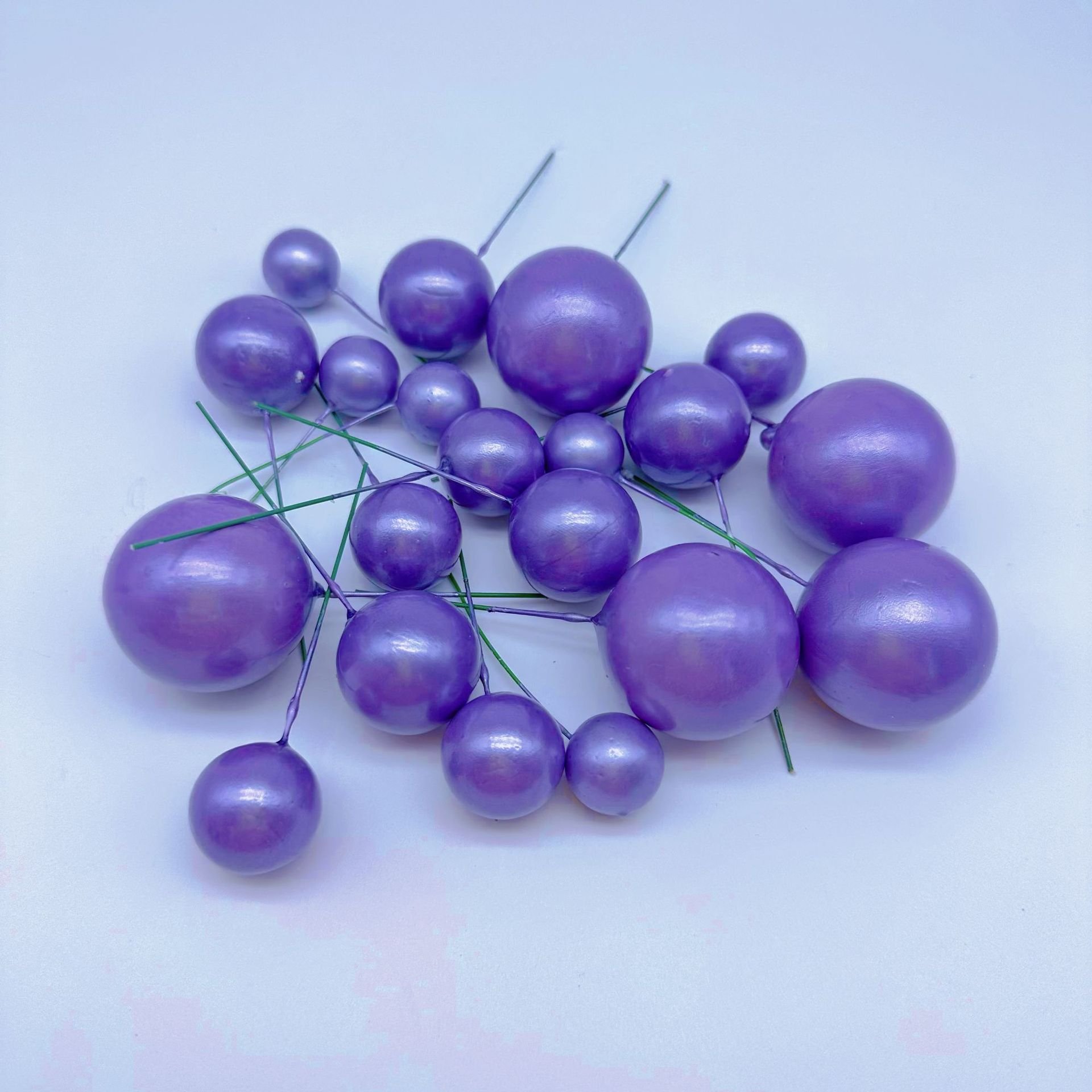 China whole salefactory shining pearl light faux ball 12 colors cake decoration saling to Arabia Africa south Asia