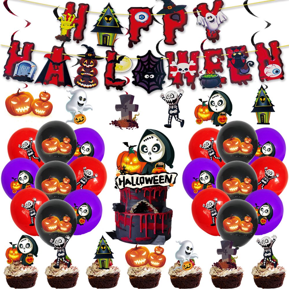 Start Party Nightmare Before Christmas Jack Sally Party Decoration Balloon Cake Topper Cupcake Topper Party Holiday Supplies