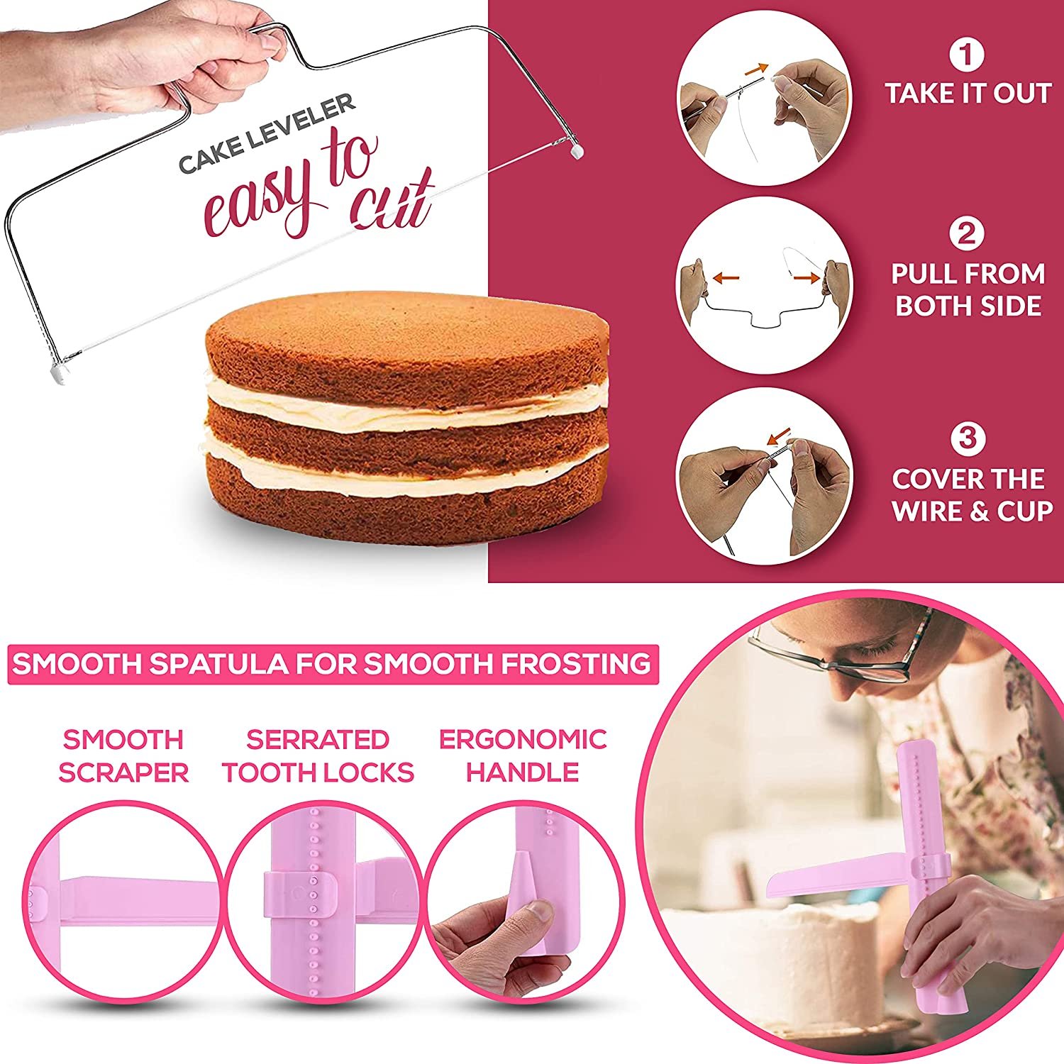 200 pieces Cake Decoration Supplies Kit
