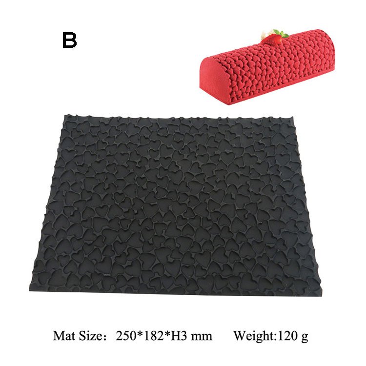 Swiss Roll Textured Mat Christmas Mousse Cake Silicone Mold DIY Swiss Roll Dessert Soap Candle Baking Accessories Decoration