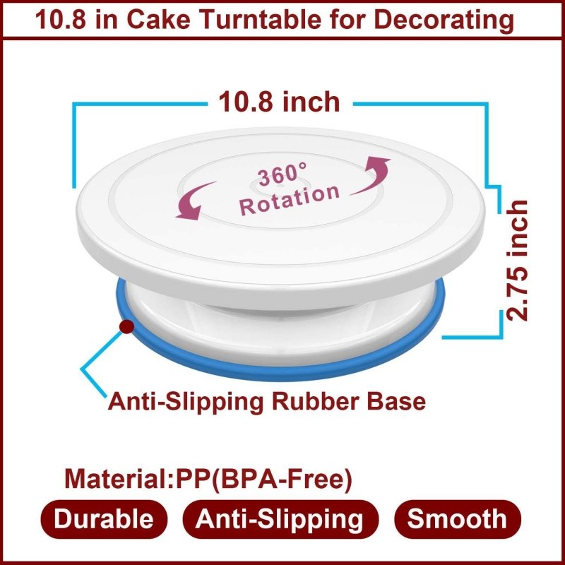 173pcs Wholesale rotating cake decorating supplies kit baking tool cake stand turntable equipment cake making tools set