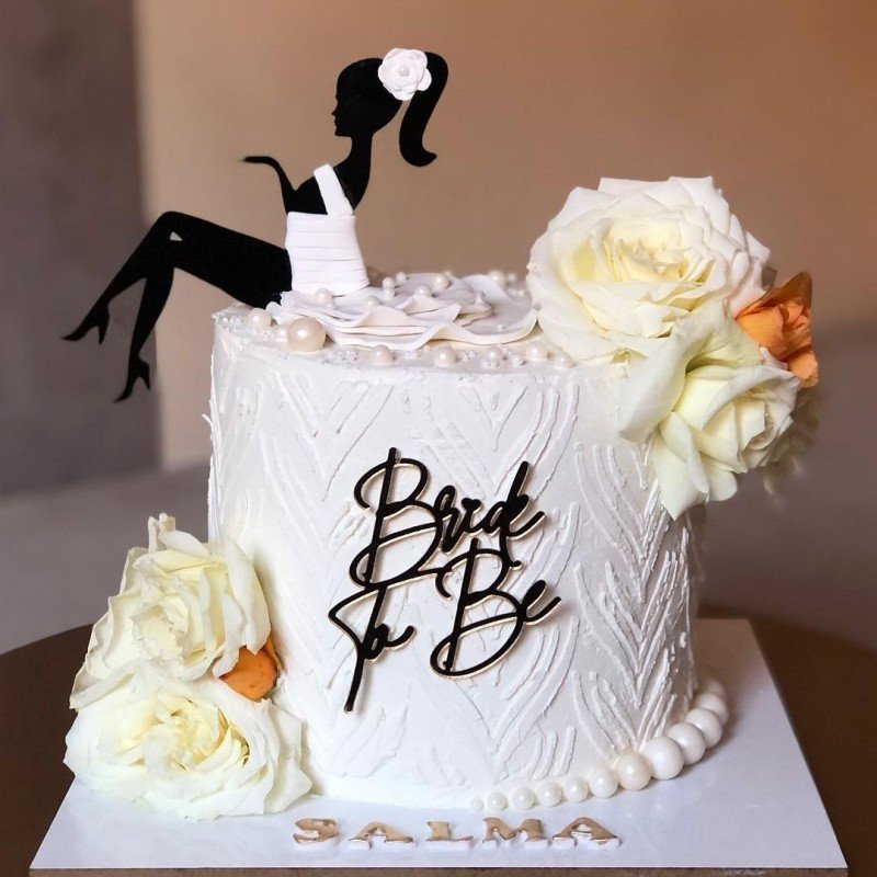 New Innovation Acrylic Cake Decorating Supplies Bride to be Side Acrylic Cake Decoration Bride and Groom Cake Topper for Wedding