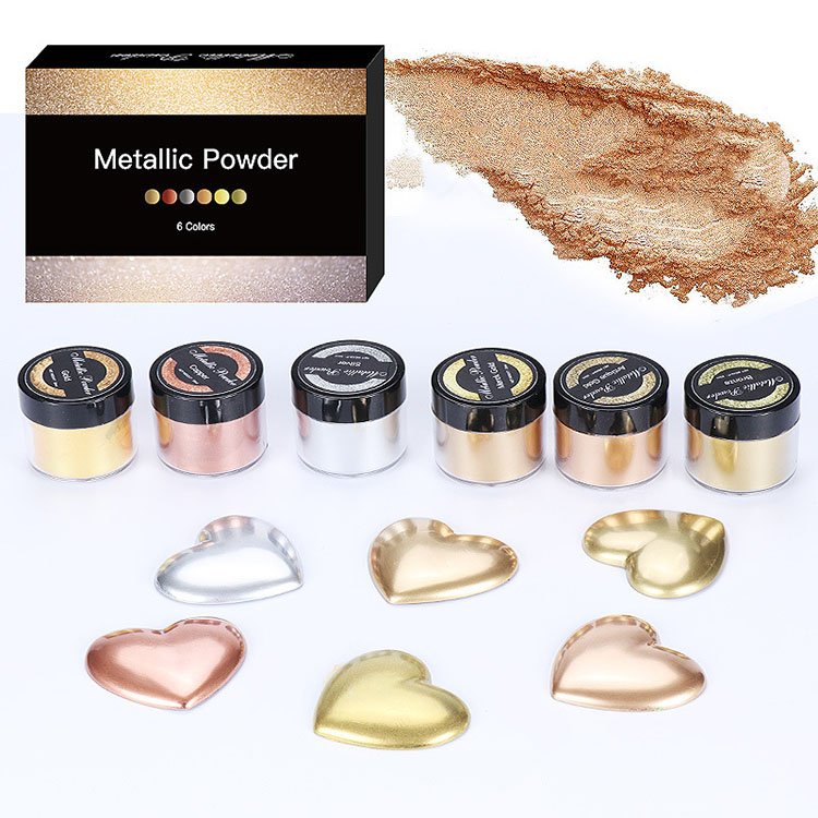 YS Factory Price 6-Color Metallic Powder Pigments Epoxy Resin Pearlescent Colorants DIY Handmade Crafts Jewelry Making Materials
