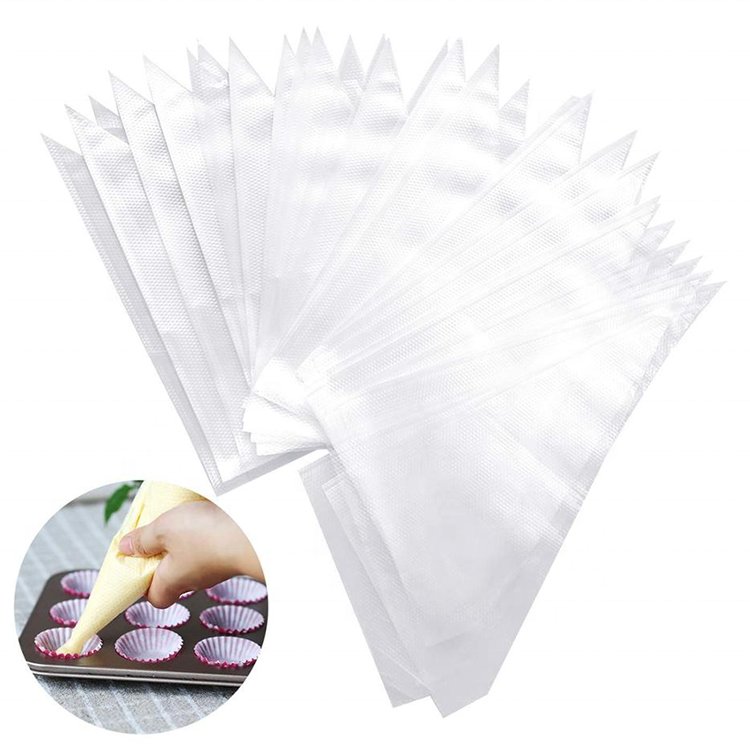 Wholesale 100pcs/bag Food Grade Piping Bags Icing Fondant Cake Cream Decoration Disposable Pastry Bag