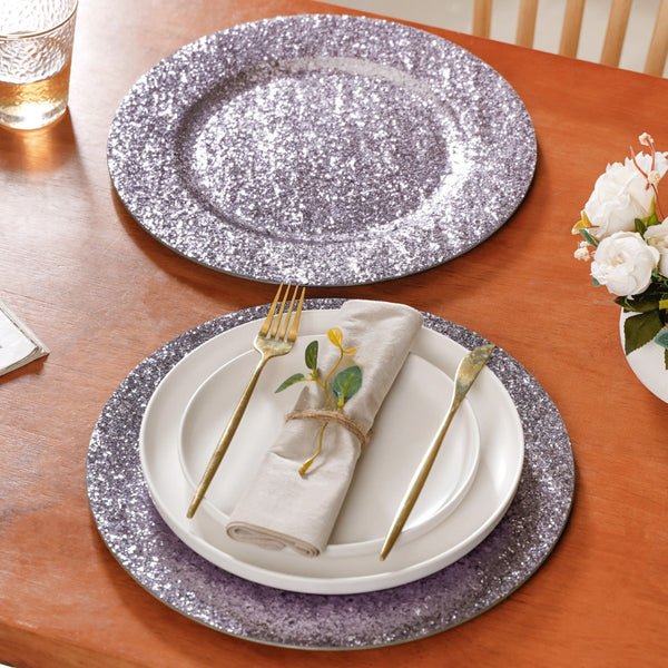 Most Durable Golden Colored Floral Design Charger Plate For Best Dinner Serving Trendy Unique Design Metal Charger Under Plates