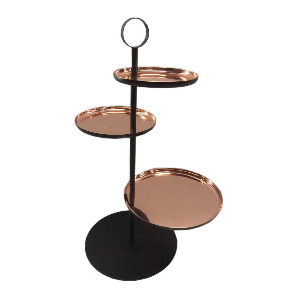 Copper Plated Stainless Steel Party Decorative Cakke Stand
