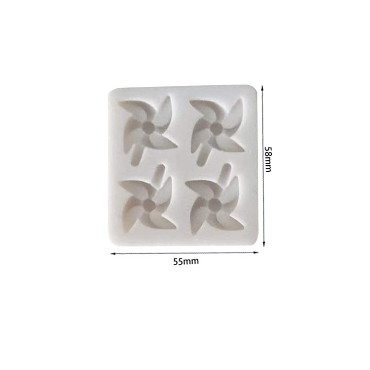 YS Custom DIY Windmill Design Silicone Cake Mold Decorating Tool Fondant Candle Plaster Mold Sugarcraft Kitchen Supplies Bakewar