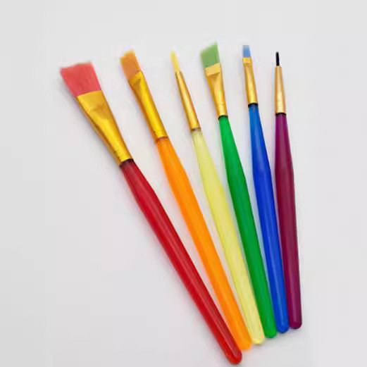 Wholesale 6pcs DIY Fondant Cake Art Pen Nylon Paint Brush Set Cake Decorating Supplies for Baking Tools