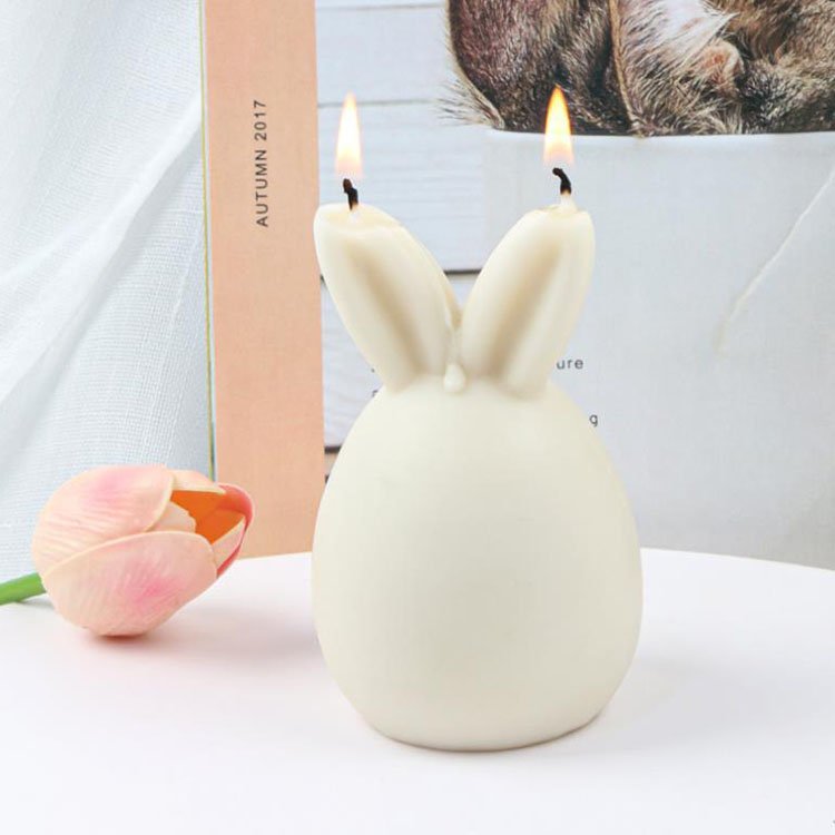 YS DIY Cute Easter Egg Bunny Candle Silicone Mold Handmade Desktop Decoration Gypsum Aromatherapy Silicone Plaster Mould Tools