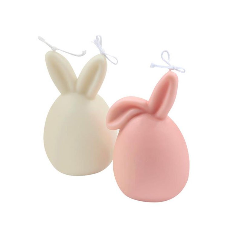 YS DIY Cute Easter Egg Bunny Candle Silicone Mold Handmade Desktop Decoration Gypsum Aromatherapy Silicone Plaster Mould Tools