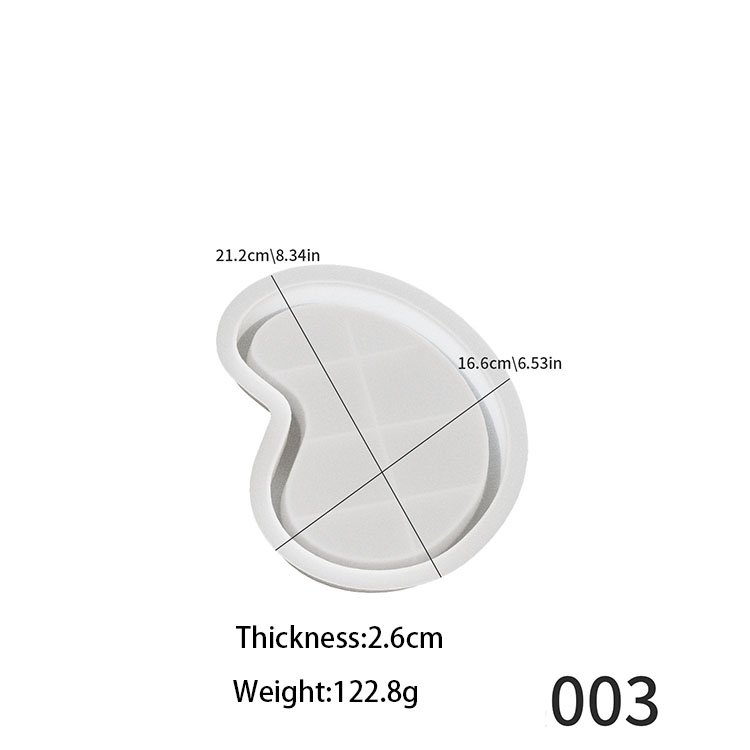 YS Irregular Tray Plaster Silicone Mold DIY Jewelry Storage Box Resin Mould Coaster Saucer Concrete Cement Molds Home Decoration
