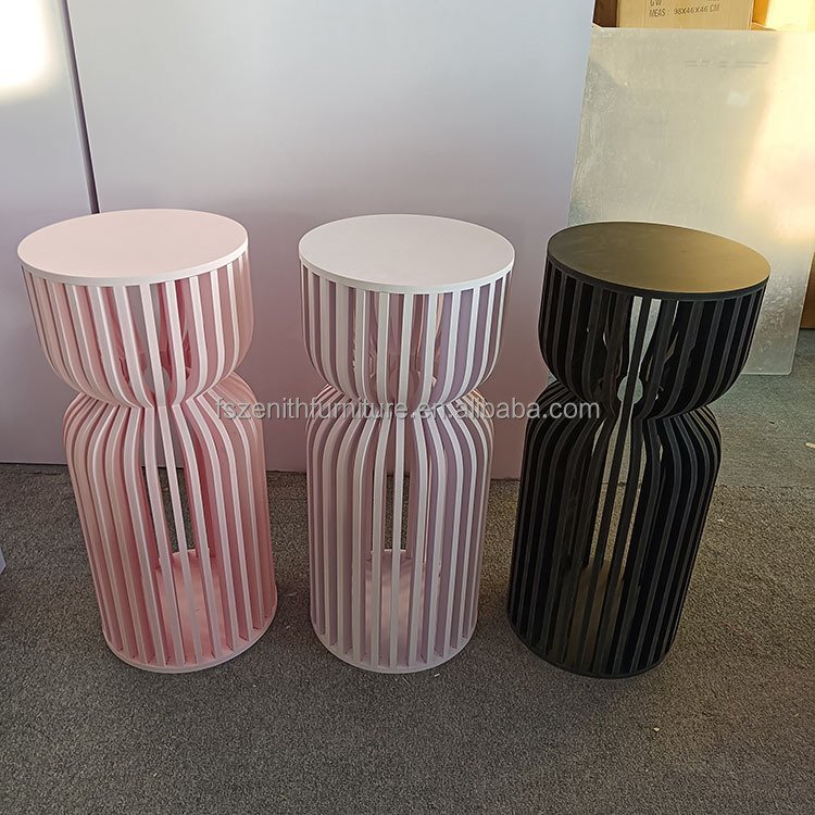 Wedding Decoration Supplies Cake Display Pedestal Stand pvc Acrylic Flower Desert Table Cylinder Plinth