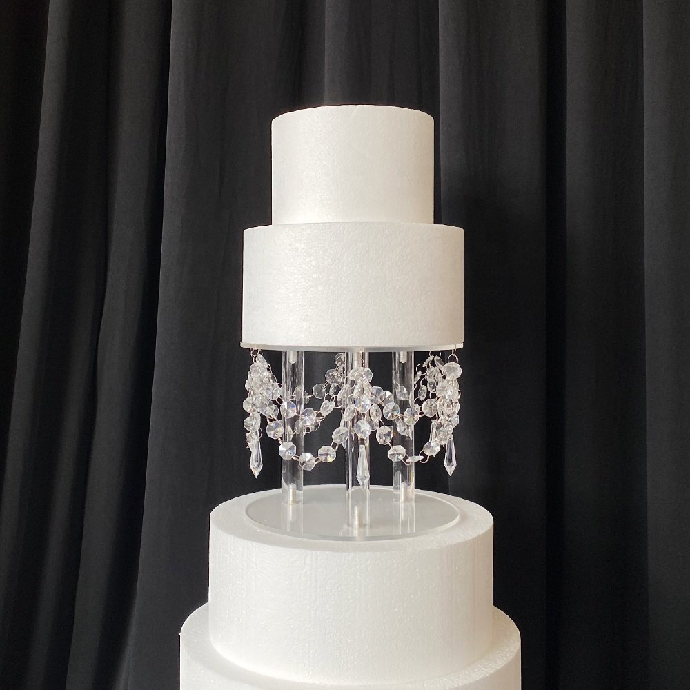 Hot Design Modern 3-Tier Acrylic Wedding Cake Stand High Quality Display Stand for Weddings Events
