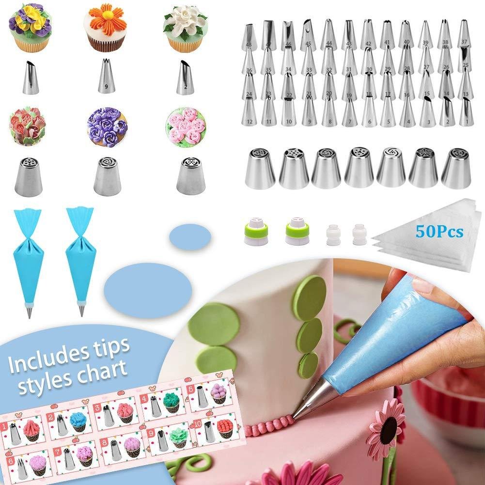 Non-Slip Cake Decorating Supplies Cake Turntable baking tools nozzles piping tips sets baking supplie kit cake decorating set
