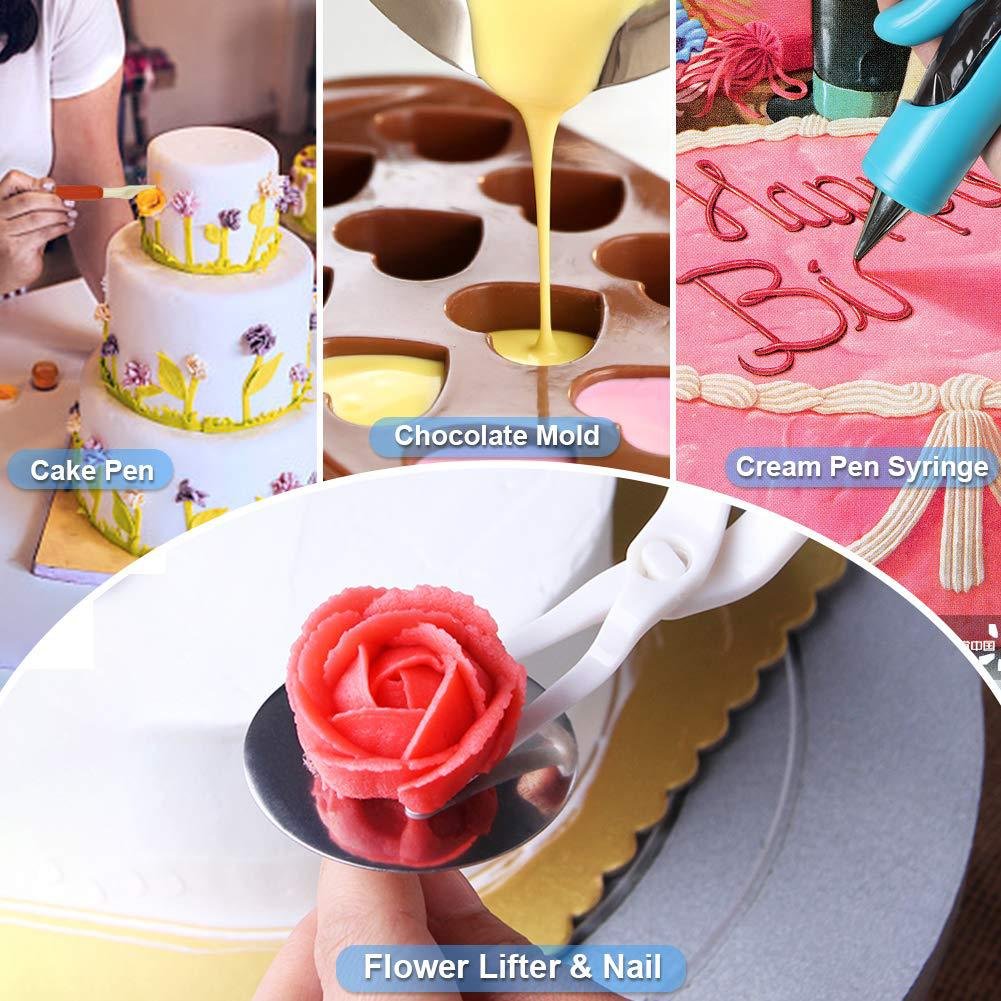 Non-Slip Cake Decorating Supplies Cake Turntable baking tools nozzles piping tips sets baking supplie kit cake decorating set
