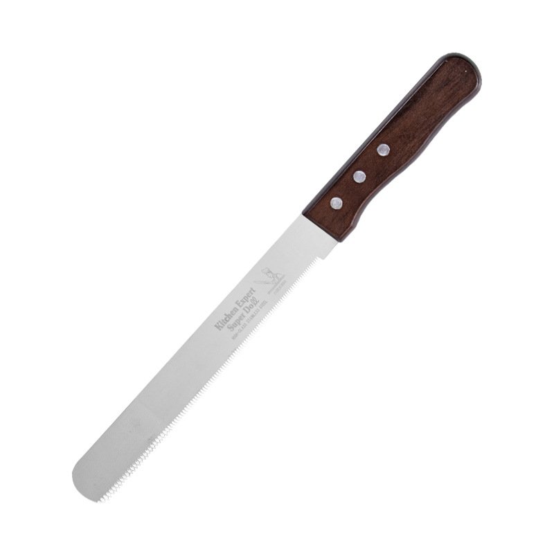 Hot Selling wooden handle cake decorating kits bread knife pastry tools for baking Stainless Steel cake knife Baking tools