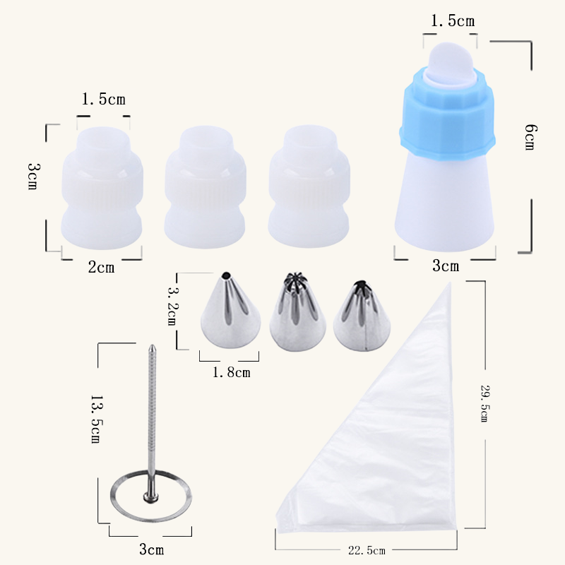 Cake decoration supplies baking set suitable for beginners rotating turntable with cake turntable stand Russian tubular tip set