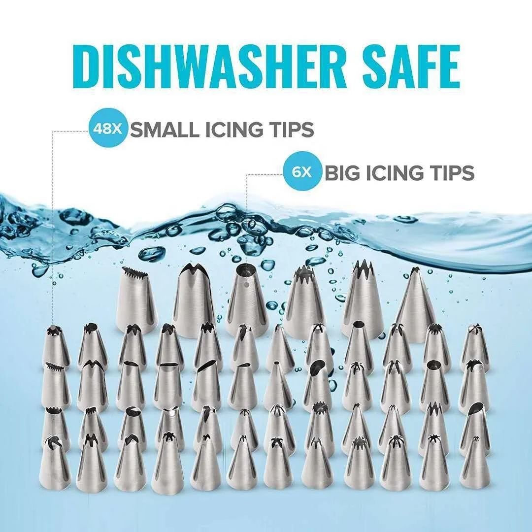 106 pcs Multi-function Cake Decorating Kit Cake Turntable Sets Pastry Tube Fondant DIY Tool Dessert Kitchen Baking Pastry Supply