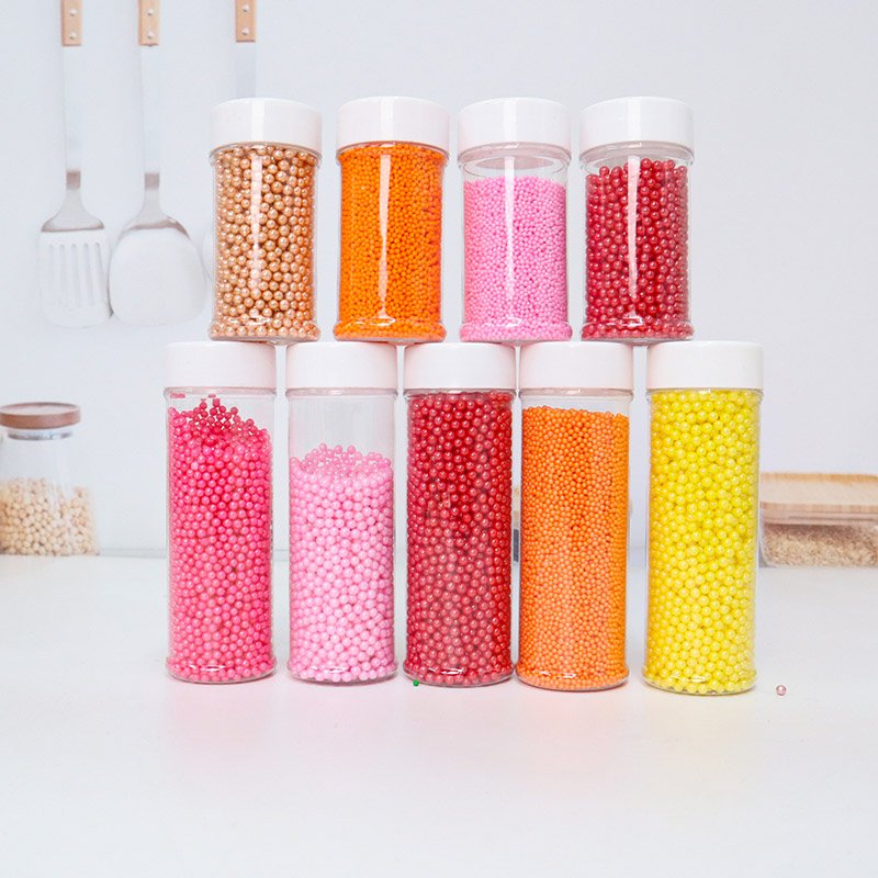 Hot sale cake decoration sugar sprinkles party cookies bakery decoration ingredients candy Dragees beads Edible Candy Sprinkles