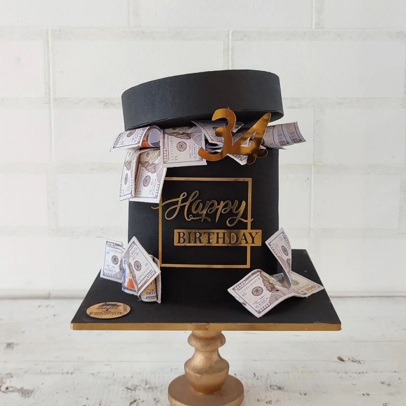 Marking square round Happy Birthday happy cake topper acrylic cake toppers cake decorating supplies