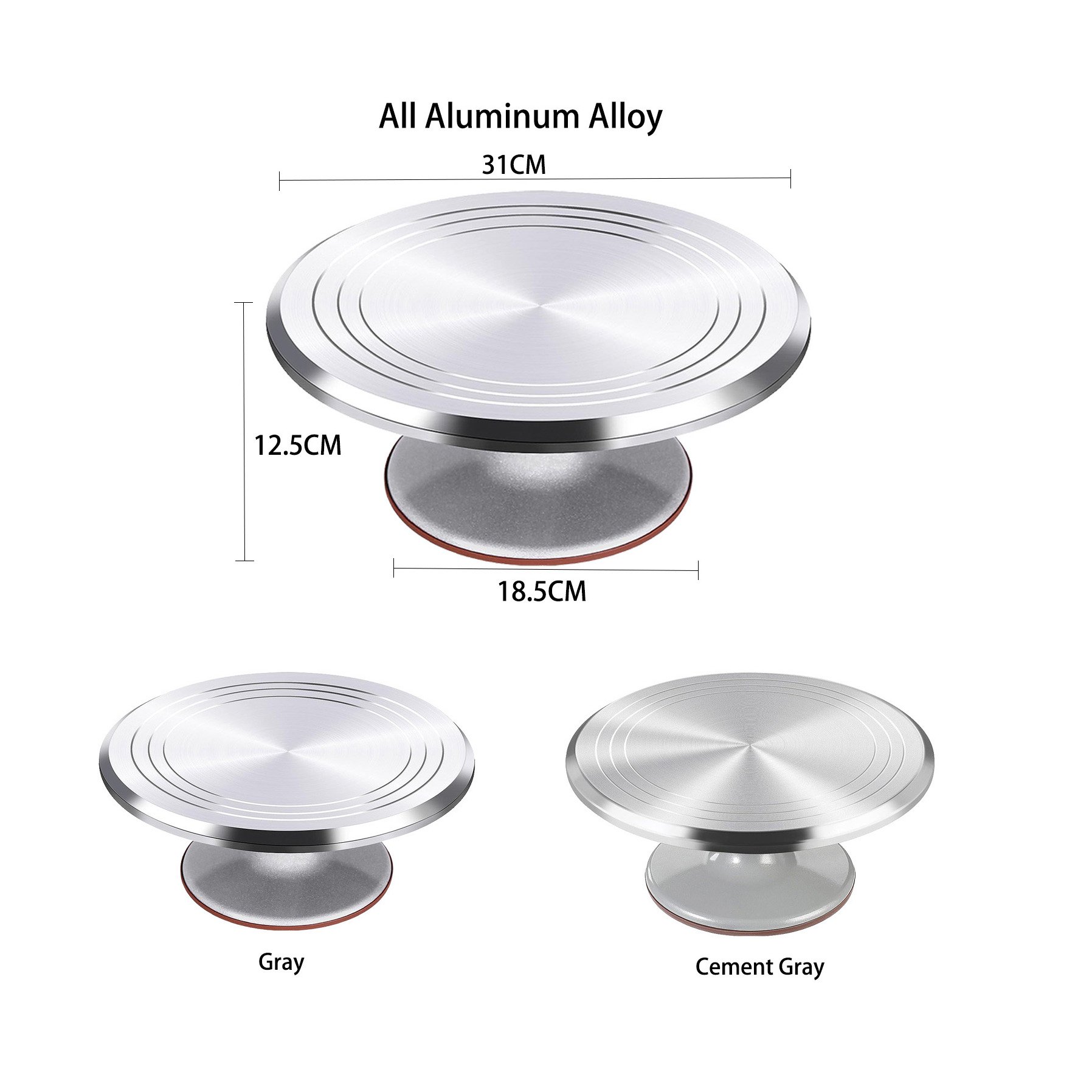 Factory direct sale cake supplies design material round decorating cake turntable for cake
