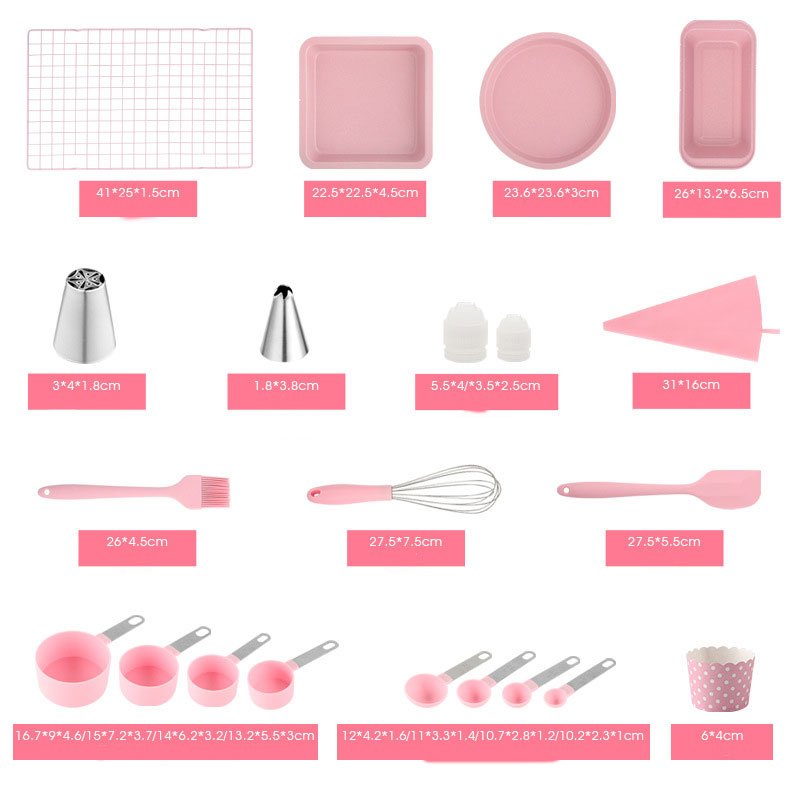 Customized Novice Baking Tool Set Oven Toast Biscuit Cake Bread Pizza Mould molde de silicona reposteria