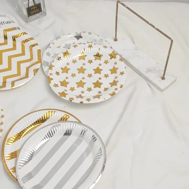 Custom Printed Disposable Decorative Party Paper Dinner Color Plate Set 10 inch Bulk Paper Plates Wholesale