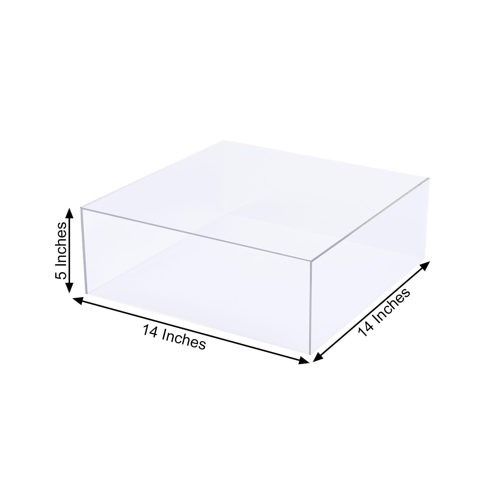 Factory wholesale Fillable Decorative Cake Riser Stand festive party supplies Acrylic Cake Tray for Wedding Birthday event decor