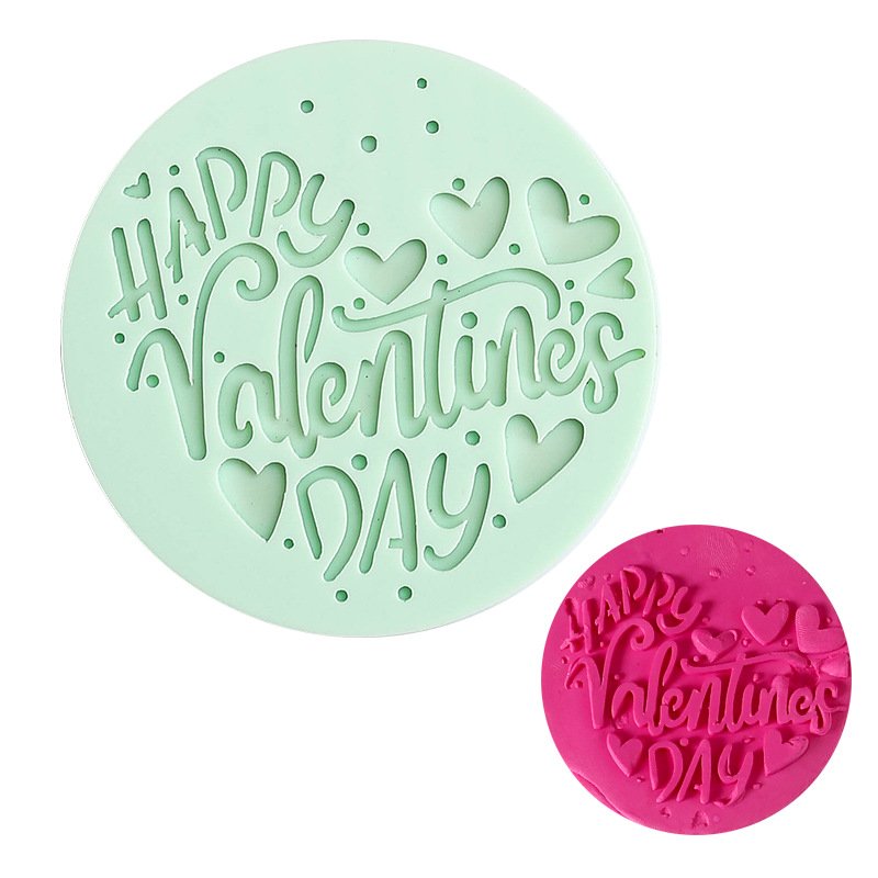 Christmas baking printing mould seal happy birthday cake fondant DIY handbook printing mould baking accessories tools