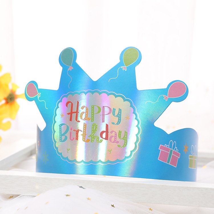 Wholesale cake decorating supplies Birthday Hat Children's birthday decoration Hat paper cartoon hat Party Supplies