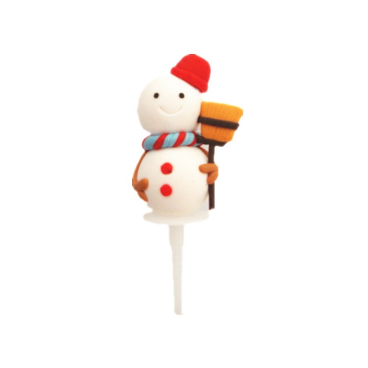 Happy Christmas Polymer Clay cake topper supplies custom cupcake decorations