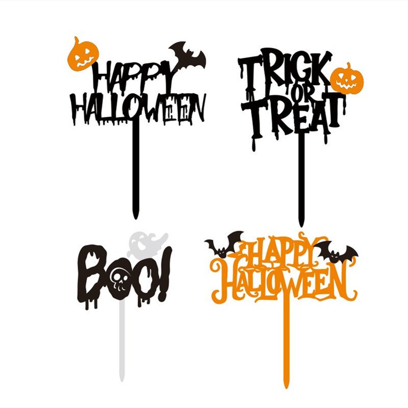 pastry accessories halloween decoration acrylic cake topper accesorios for cake supplies